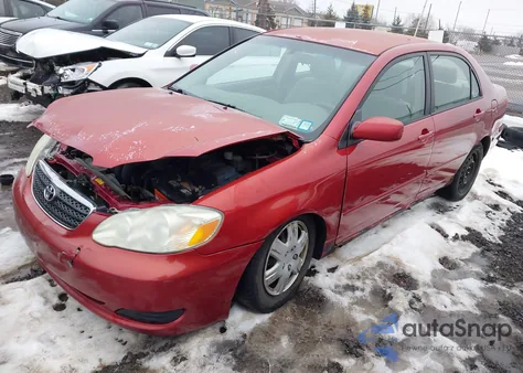 2005 Toyota Corolla Le z USA, uszkodzony, nr VIN JTDBR32E750056596